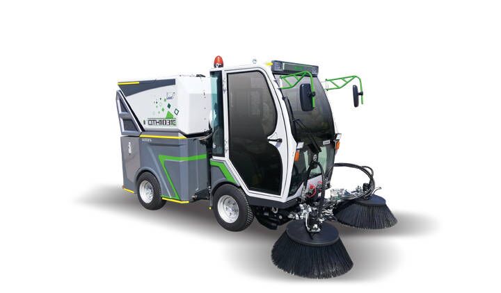 QTH1031E 1000L Electric Four-wheel Road Sweeper
